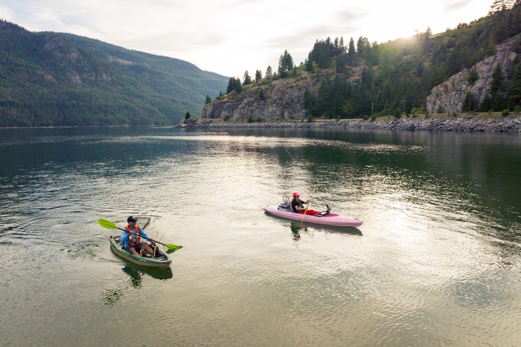 Kayaking in Castlegar, Columbia River
