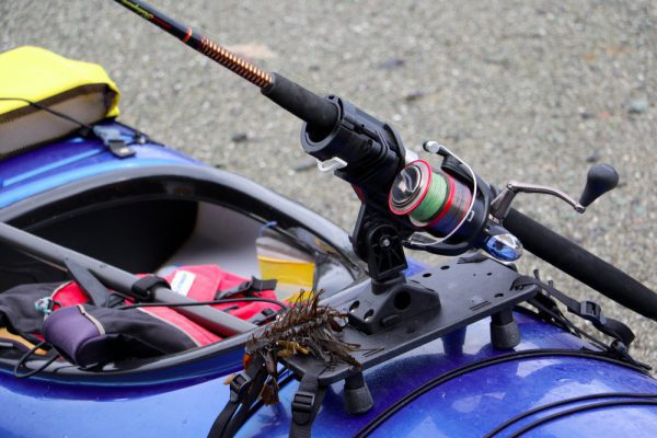 Close up of Line ready for kayak fishing